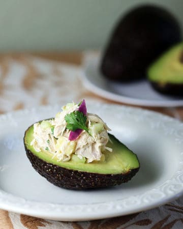 Avocado Stuffed with Tangy Chicken Salad