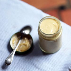 Creamy Tangy Mayonnaise in a Jar