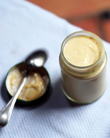Creamy Tangy Mayonnaise in a Jar
