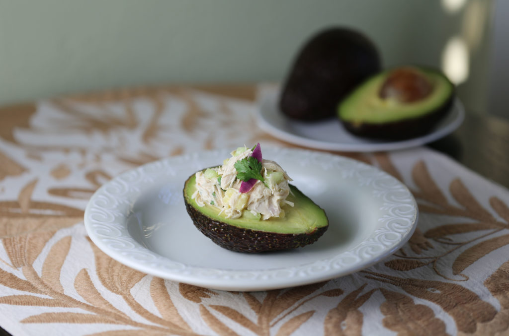 Avocado Stuffed with Tangy Chicken Salad