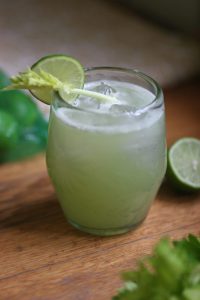 Glass of celery lemonade