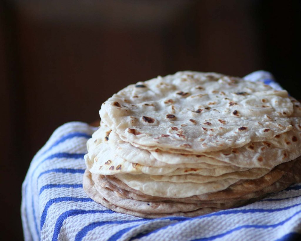 Stack of Flour Tortillas