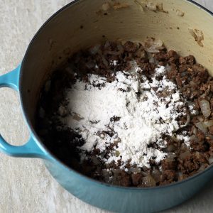 Browned Ground beef for Enchiladas