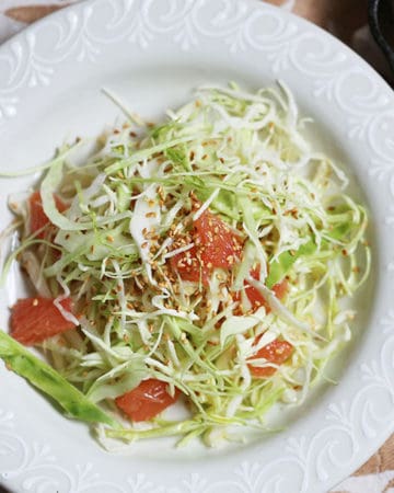 Jicama Cole Slaw with Grapefruit and Toasted Sesame