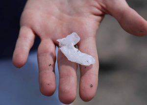 Sample of natural salt crystal from El Sal del Rey