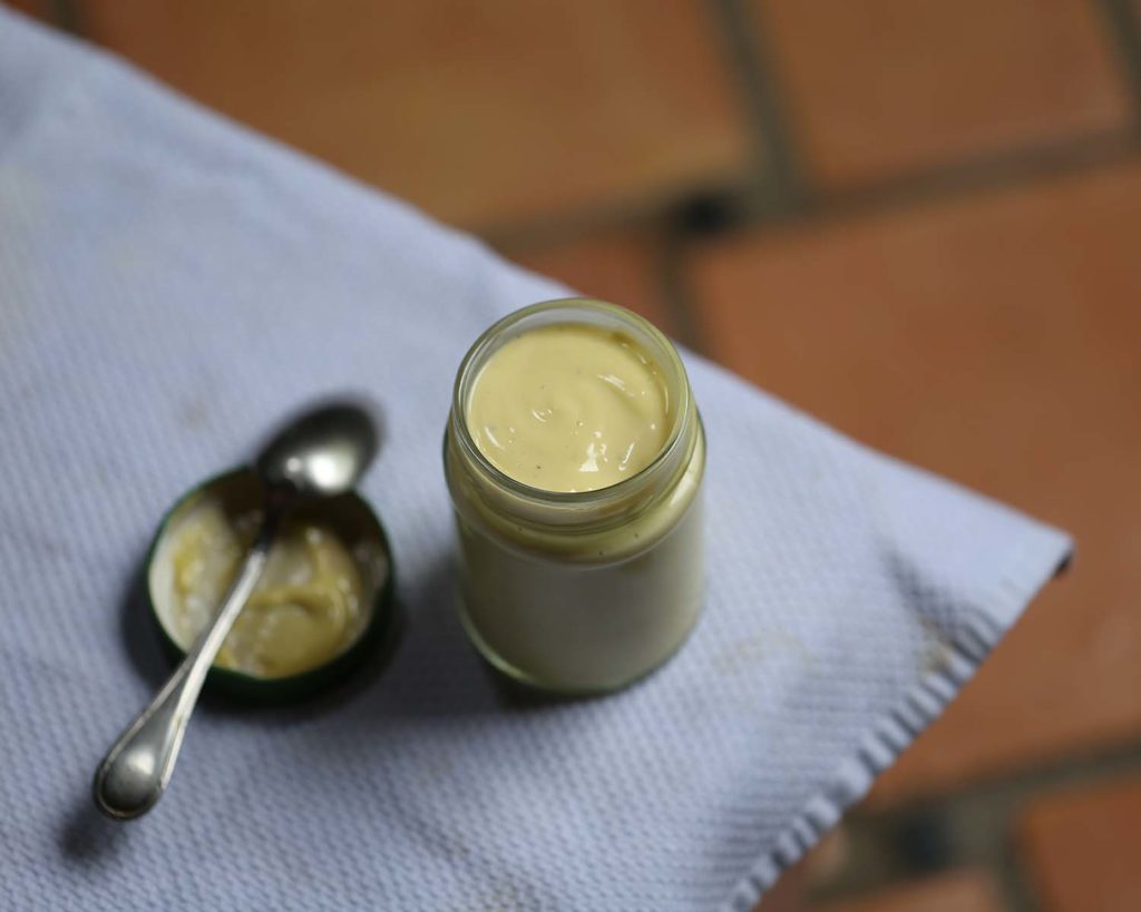 Creamy Tangy Mayonnaise in a Jar