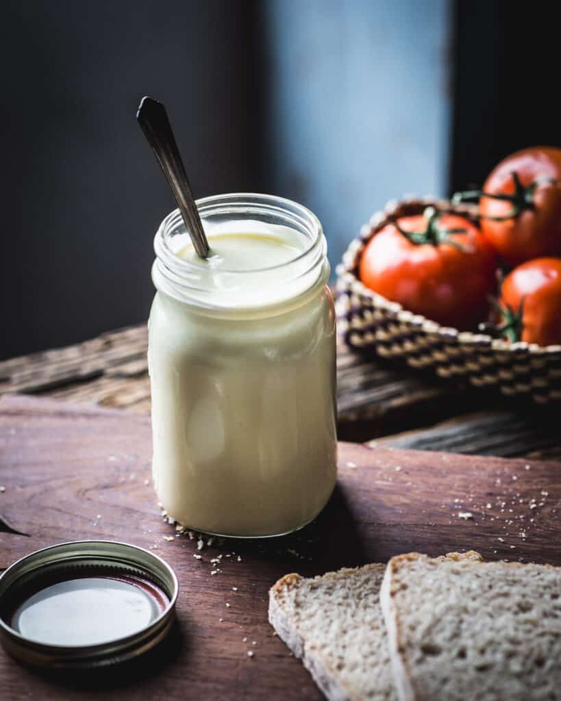 jar of tangy Mayonnaise