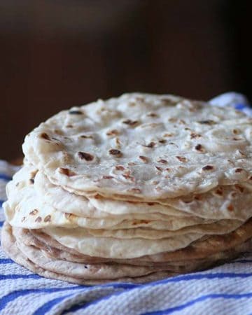 Stack of Flour Tortillas