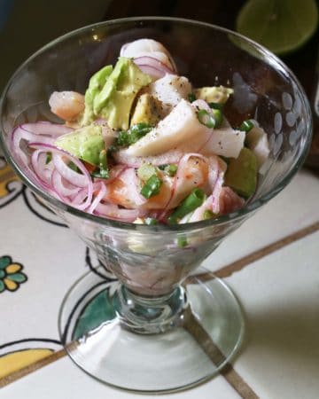 Ceviche Rojo y Verde