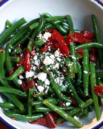 Haricot Vert Piquillo Peppers Feta Cheese Salad