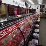 A beautiful meat counter at Aguilar's