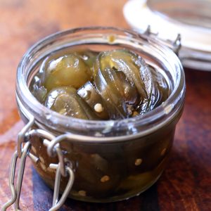 Jar of Candied Jalapeños