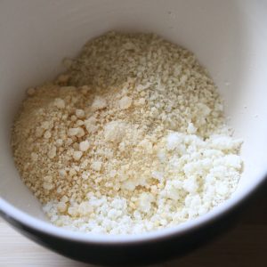 Queso Fresco, grated parmesan, panko bread crumbs