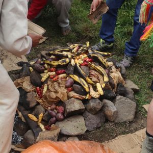 Building the pachamanca