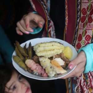 Pachamanca lunch plate