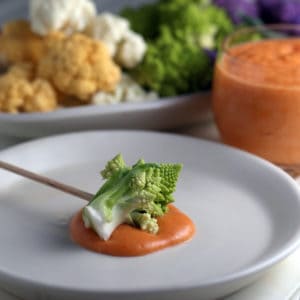 Cauliflower with Sriracha Fondue