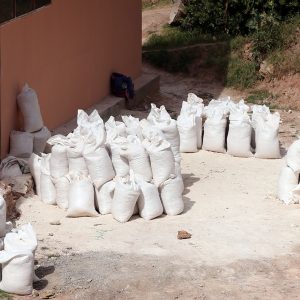 Bags of salt from the Maras Salt MIne