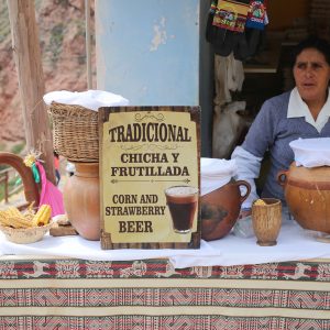 Frutillada Vendor at the Maras Salt Mine