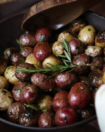 Pan Roasted Potatoes with Rosemary and Chives