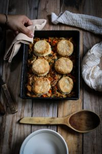 Roasted Poblano Turkey Pot Pie