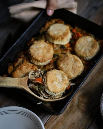 Roasted Poblano Turkey Pot Pie