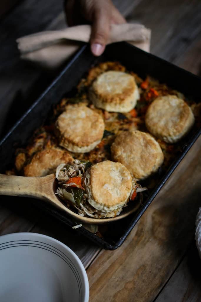 Roasted Poblano Turkey Pot Pie