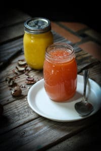 Fresh Ruby Red Grapefruit Glaze and Golden Grapefruit Curd