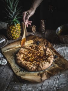 Pineapple Gallete with Salted Piloncillo Glaze