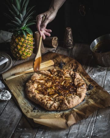 Pineapple Gallete with Salted Piloncillo Glaze