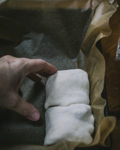 Forming Peach Dumplings