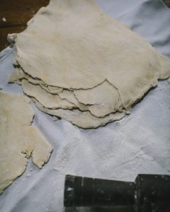 Forming Peach Dumplings