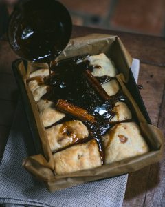 Brown Sgar Peach Dumplings