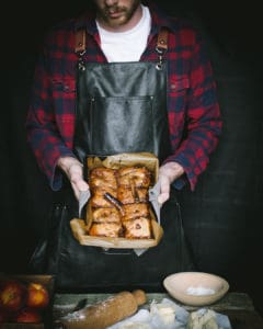 Brown Sugar Peach DUmplings with Cinnamon Syrup