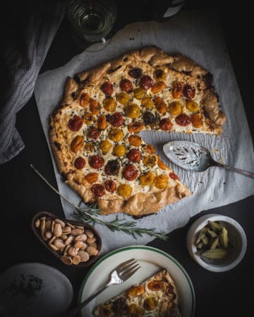 Goat Cheese and Tomato Tart with Herbs