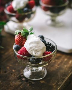 Summer Berry Compote w Lemon Yogurt Tarragon