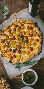 Tomato Goat Cheese Tart with Fresh Herbs