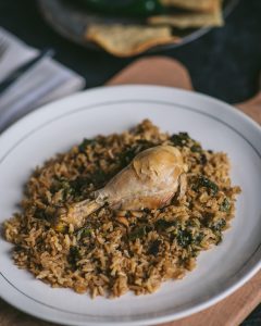 Arroz con Pollo con Chile Poblano