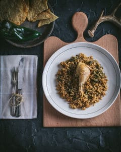 Arroz con Pollo con Chile Poblano