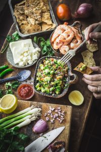 Bowl of Shallot and Green Onion Pico de Gallo