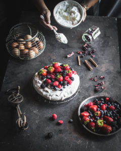 Finished Berry Pavlova