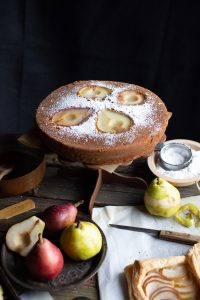 Pear Cake with Black Pepper and Buttermilk