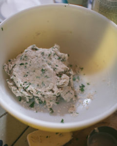 Dough for Roasted Poblano Chicken and Cilantro Dumplings