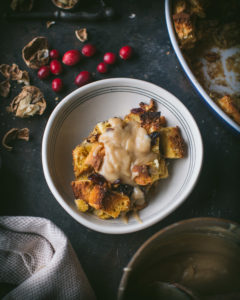 prepared bread pudding