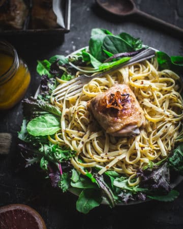 Chicken Noodle Salad with Sesame Citrus Habanero Dressing