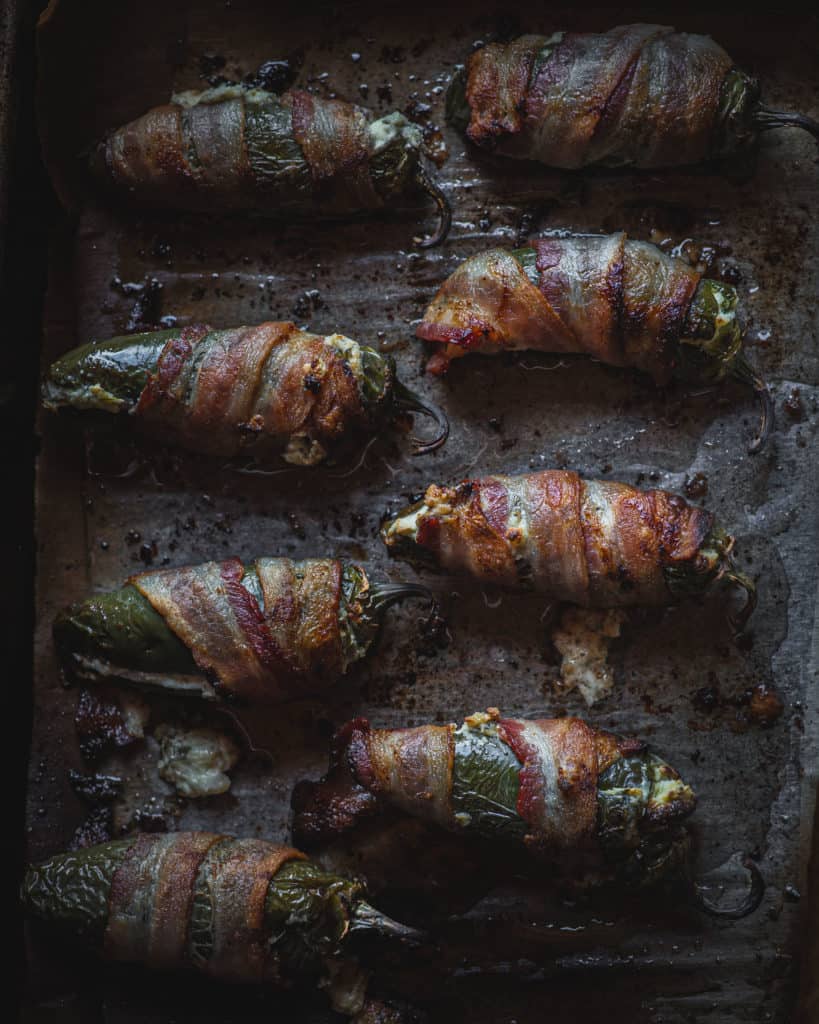 wrapping jalapeño with bacon