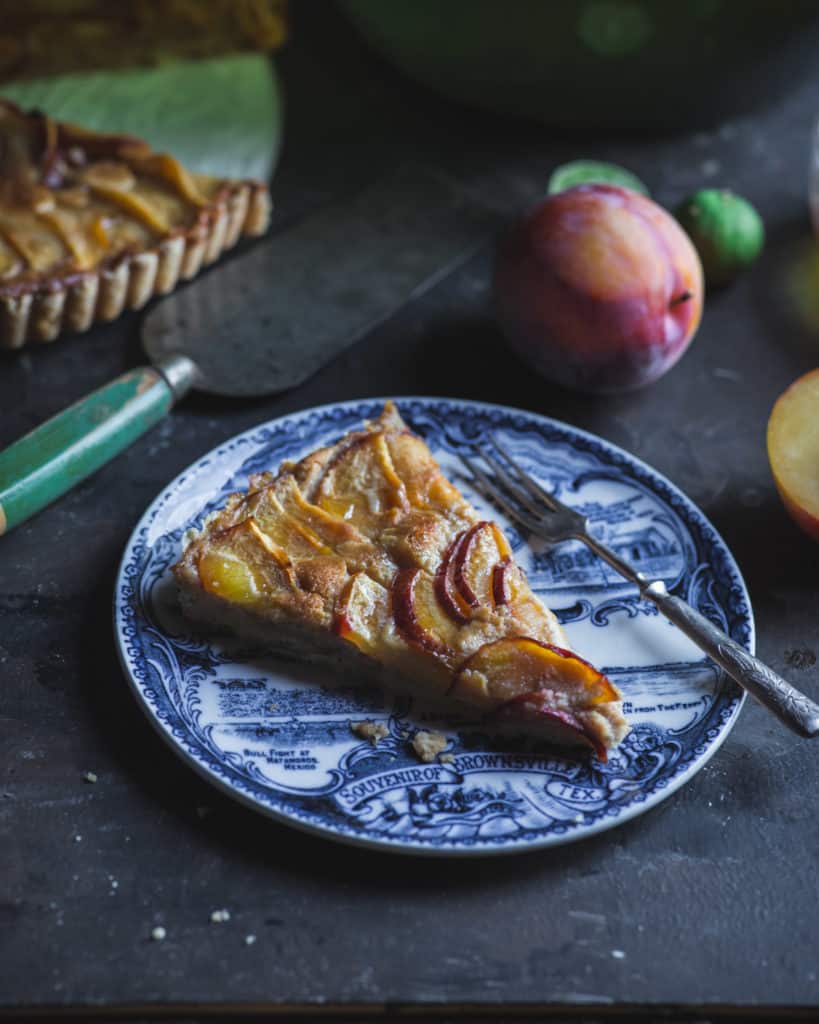 slice of plum tart