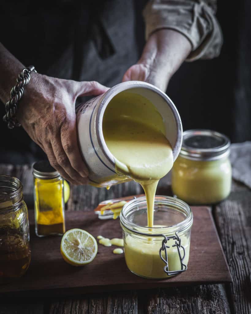 Making Honey Mustard Vinaigrette