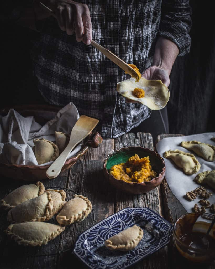 filling the empanadas