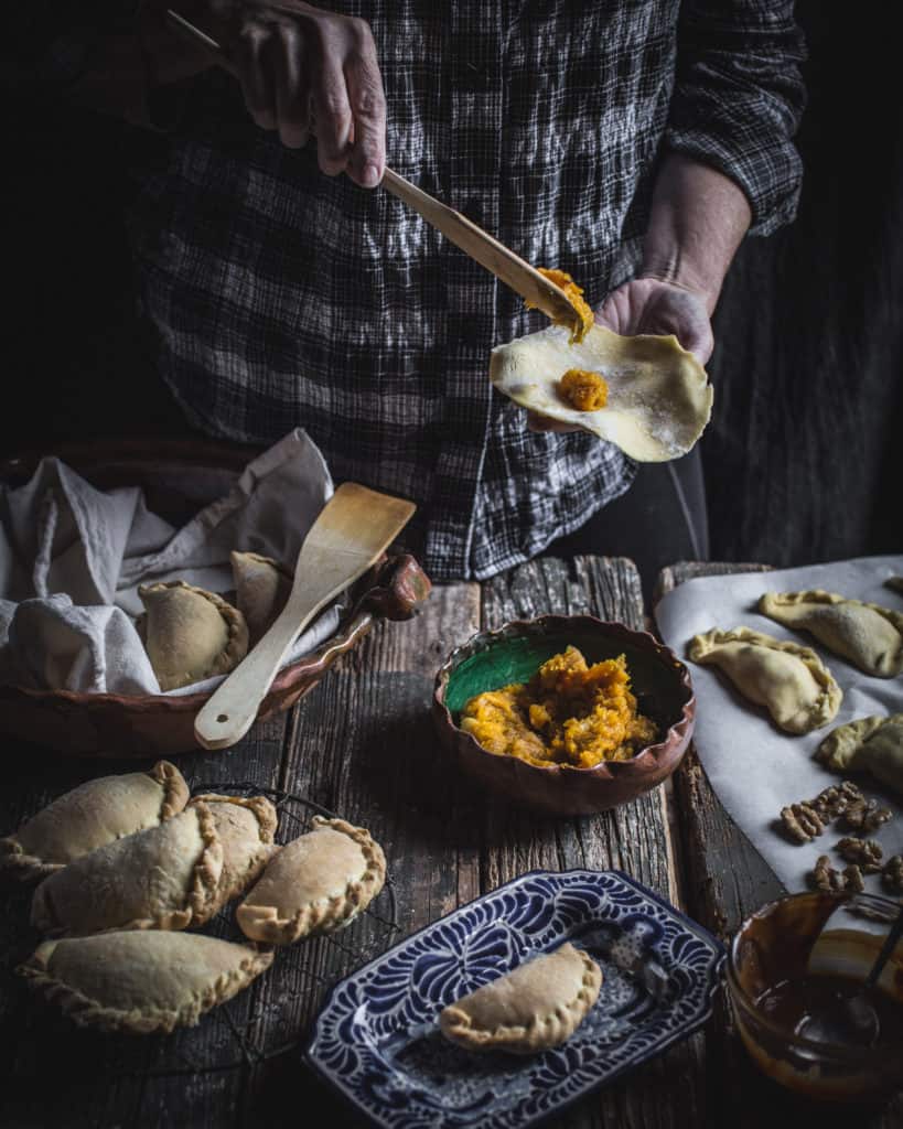 filling the empanadas