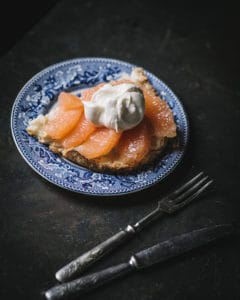 portion grapefruit shortcake